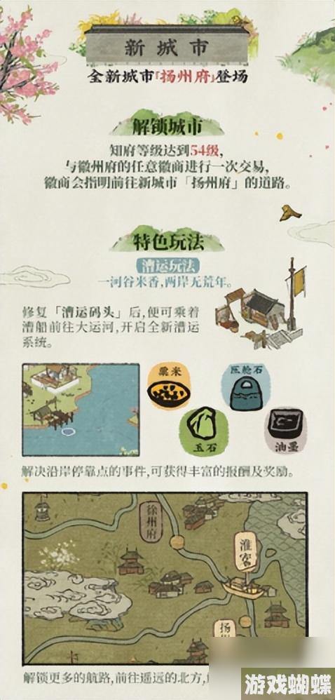 江南百景图扬州府怎么解锁？扬州府怎么开启