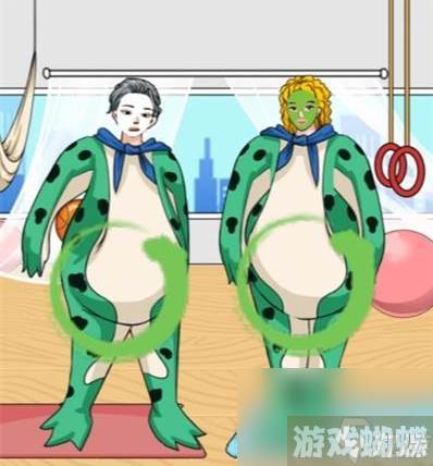 汉字找茬王健身房偷吃找出身上全部食物通关攻略