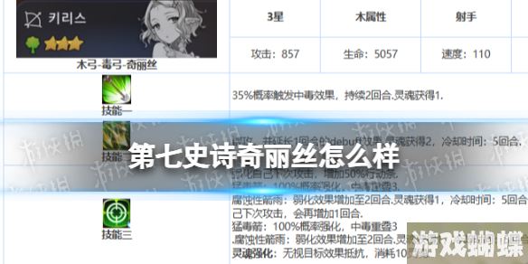 第七史诗奇丽丝怎么样 第七史诗三星英雄奇丽丝介绍！